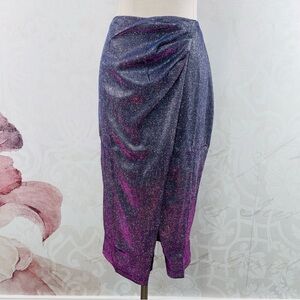 Lulu's Pink and Purple Pencil Skirt